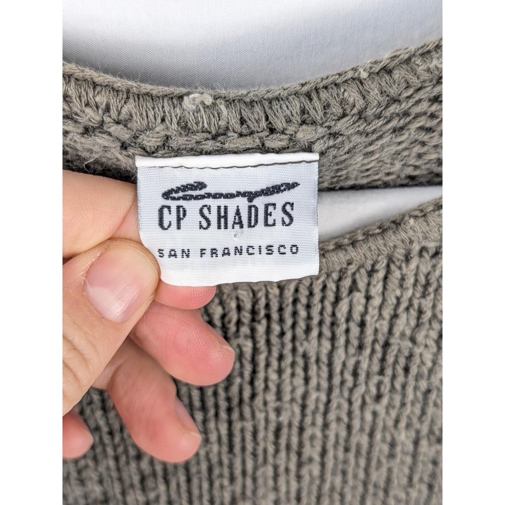 Vintage CP Shades Oversized Sweater Size L Green Sustainable Classic Comfort - Picture 5 of 8